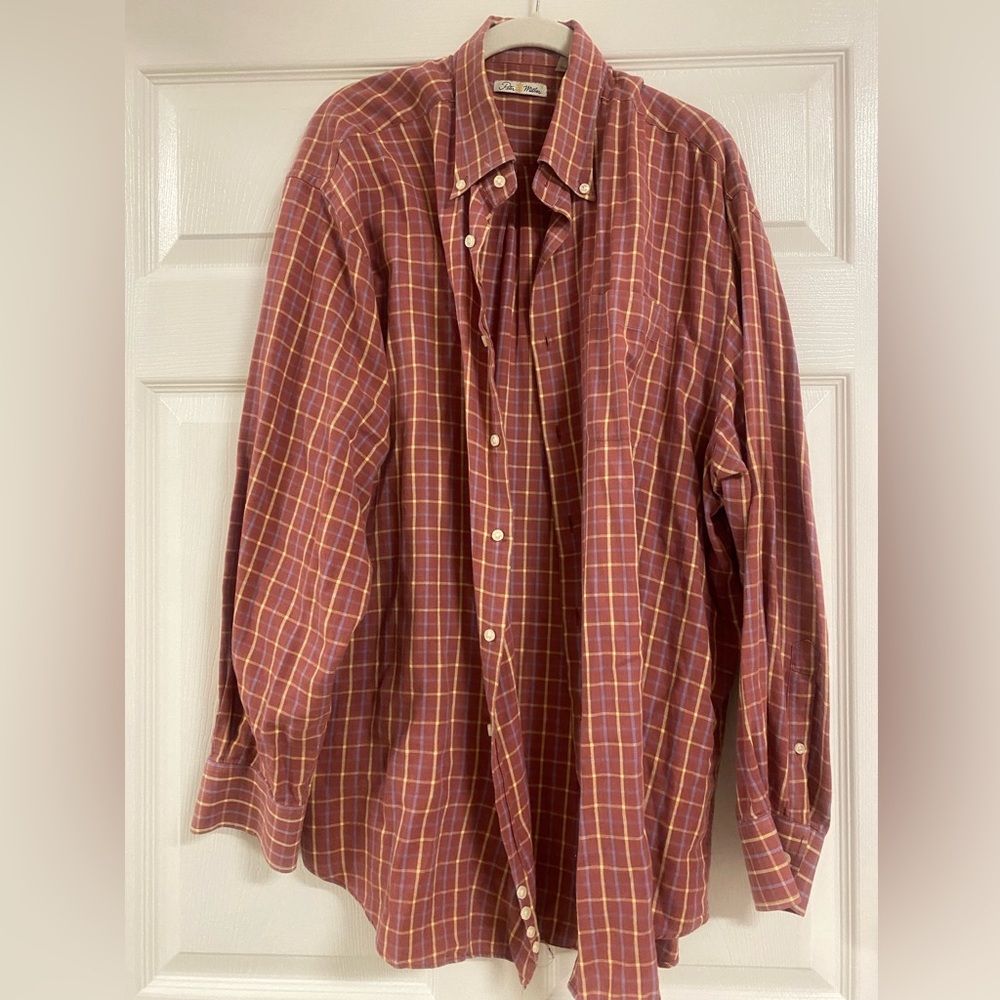 Peter Millar Rust Button Down - image 2